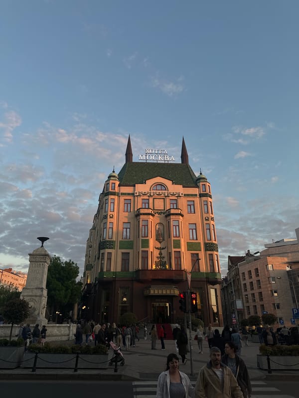 Hotel Moskva documented in Belgrade, Serbia