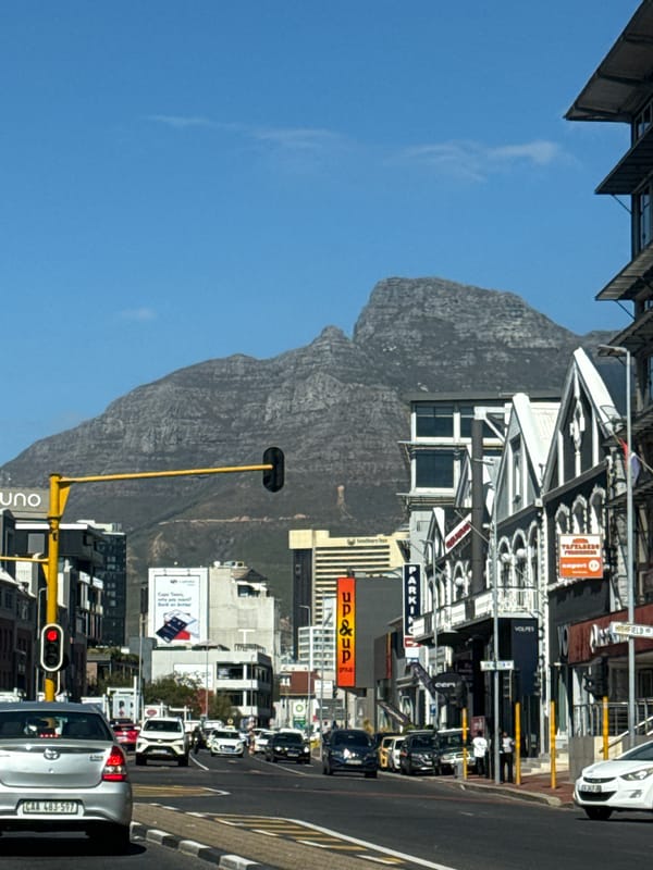 Clear sunny day captured in Cape Town street scenes