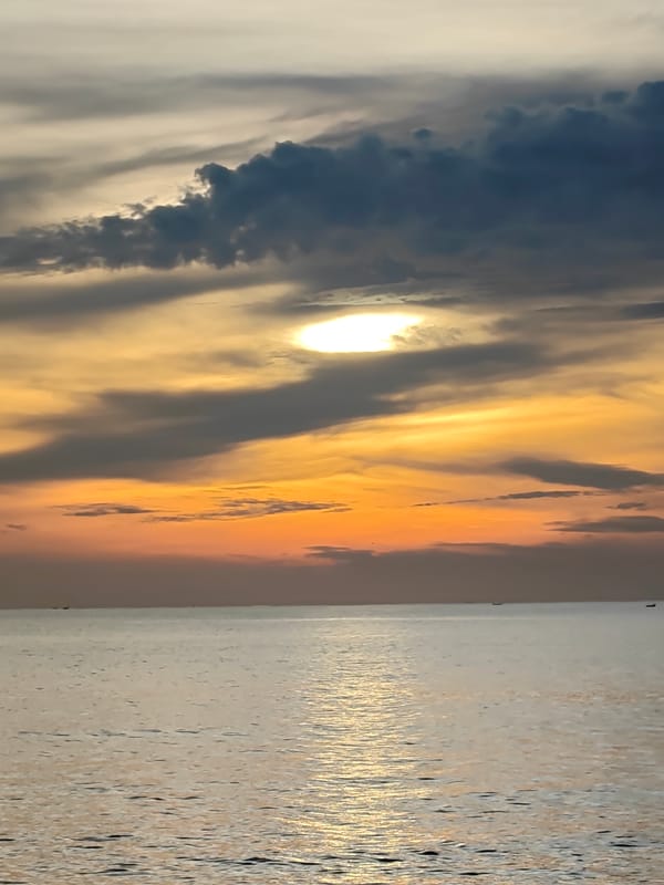 Sunset gathering witnessed along Lhokseumawe coast in Indonesia