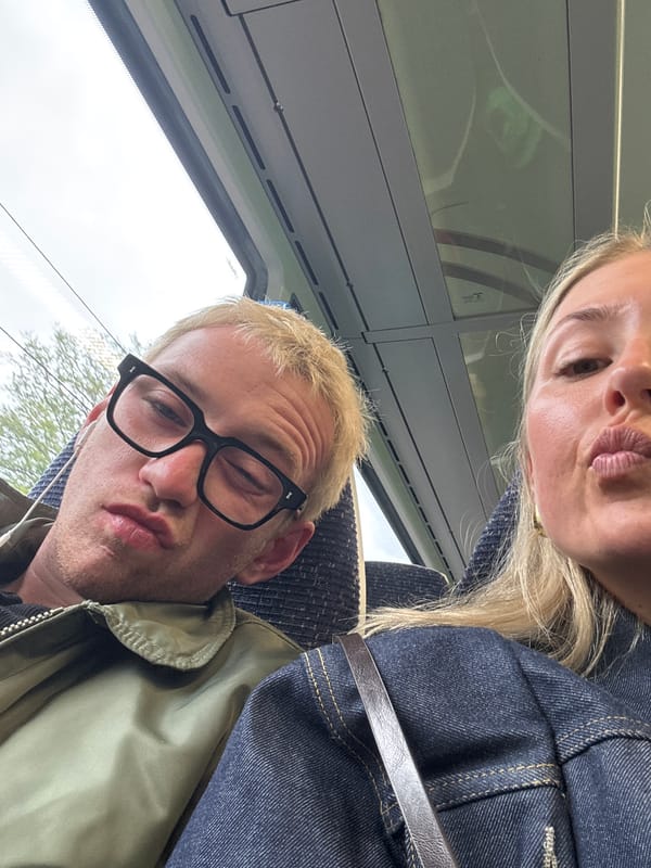 Two people captured in selfie in Welwyn Hatfield