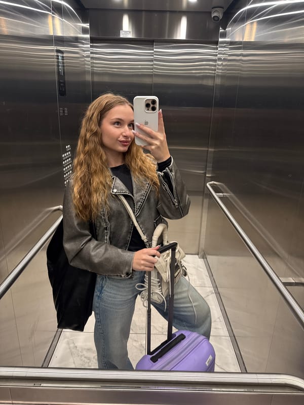 Woman takes early morning selfies in Belgrade elevator, bathroom
