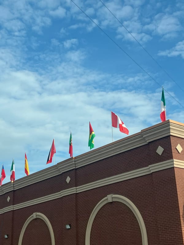 Routine street scenes captured across Newburgh showing flags, gas prices