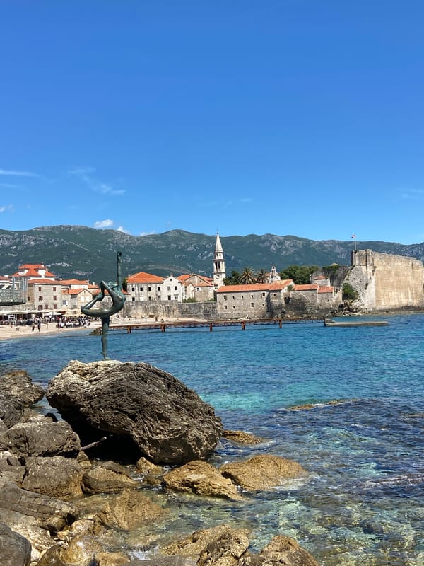 Tourist captures scenes of Budva, Montenegro coastal attractions