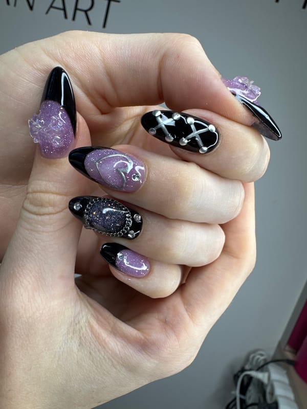 Fresh nail art displayed in Podgorica, Montenegro