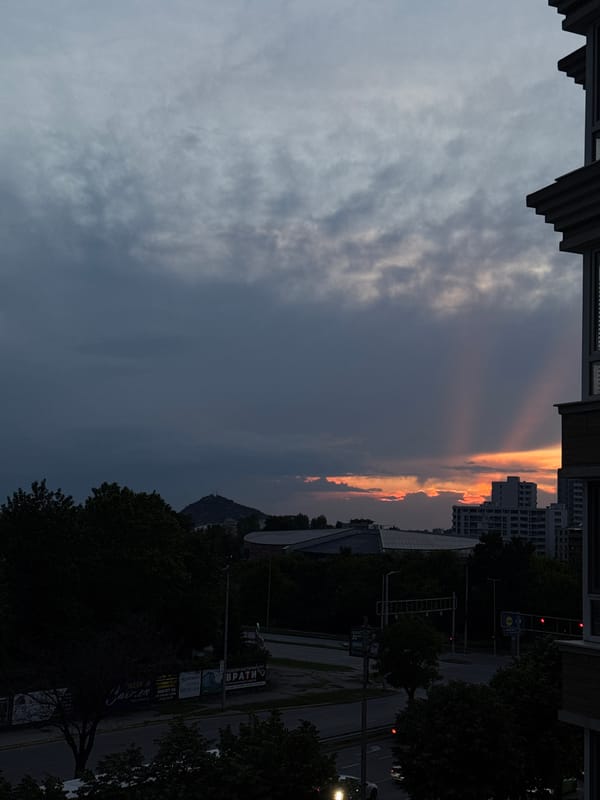 Sunset documented over Plovdiv cityscape by multiple witnesses