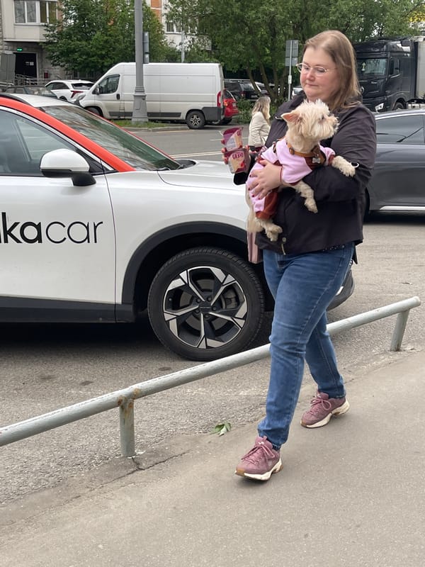 Ordinary Thursday afternoon life documented across Moscow neighborhoods