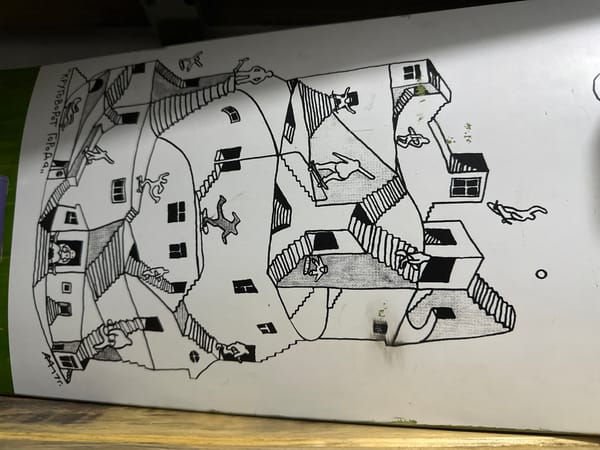Indoor art objects documented in Biysk, Russia overnight