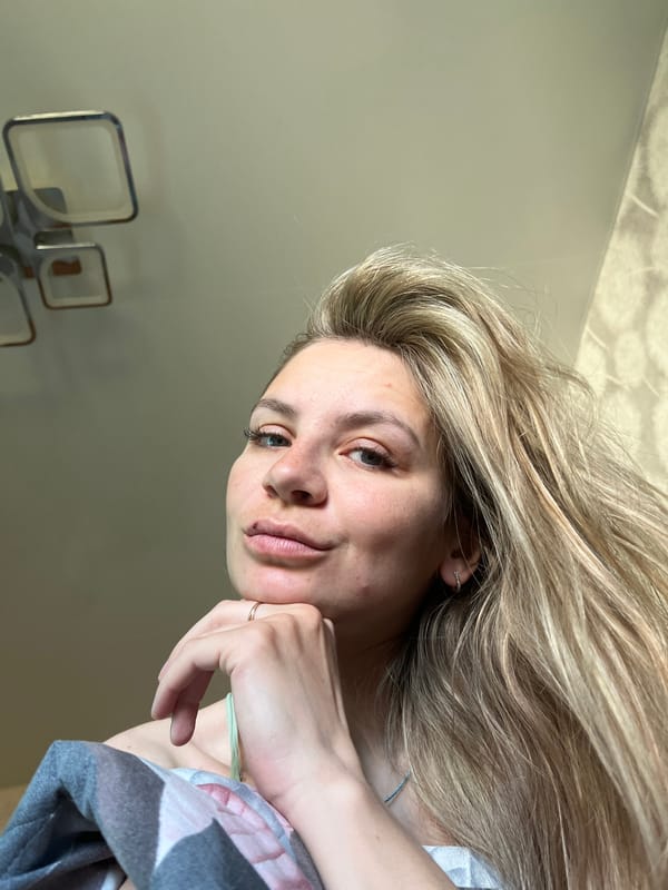 Portrait of blonde woman photographed in Chaikovsky, Russia