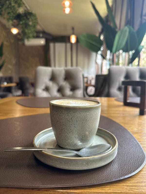 Coffee, pastries, and a stair workout morning in Sochi