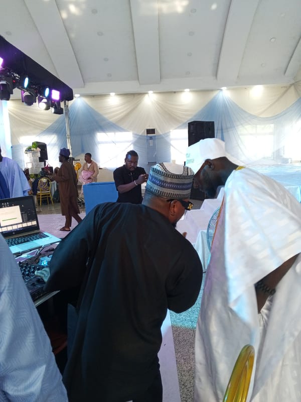 Wedding reception in full swing in Adankolo, Nigeria