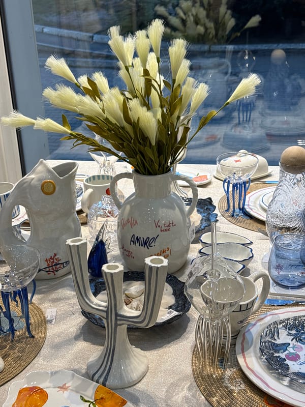 Decorative ceramics displayed at Krasnoyarsk retail store
