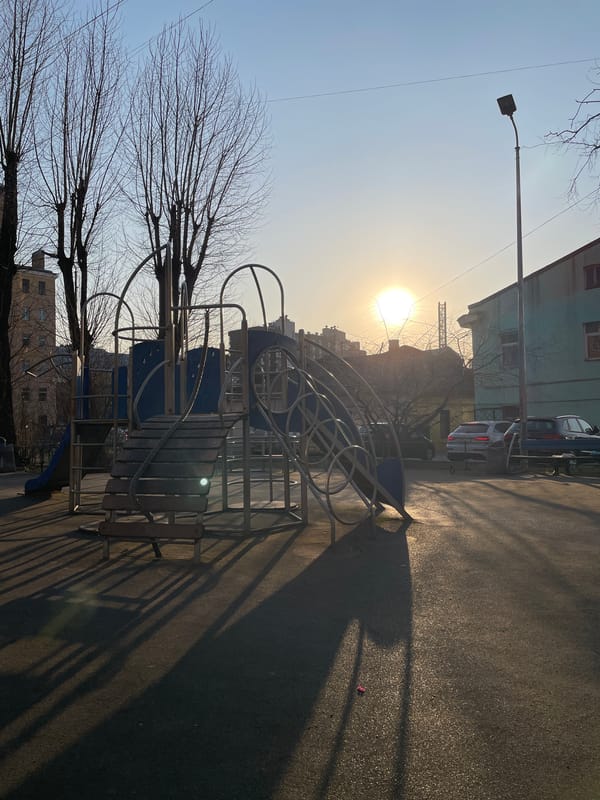 Mixed visual memories captured in Saint Petersburg residential area
