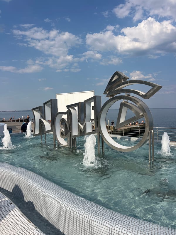 Summer afternoon along Odesa's Black Sea embankment