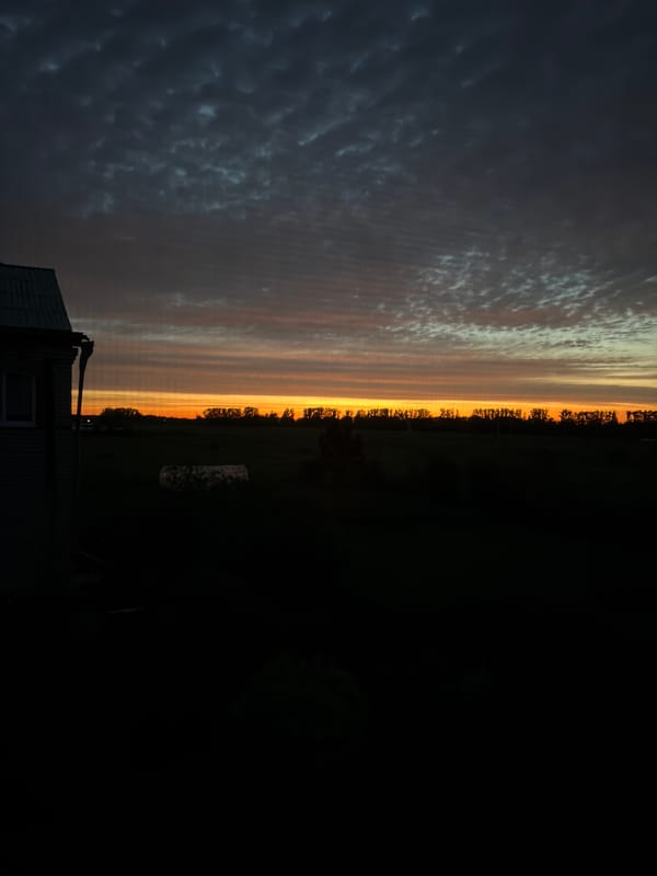 Dusk fading to night over Leninsk-Kuznetskiy, Russia