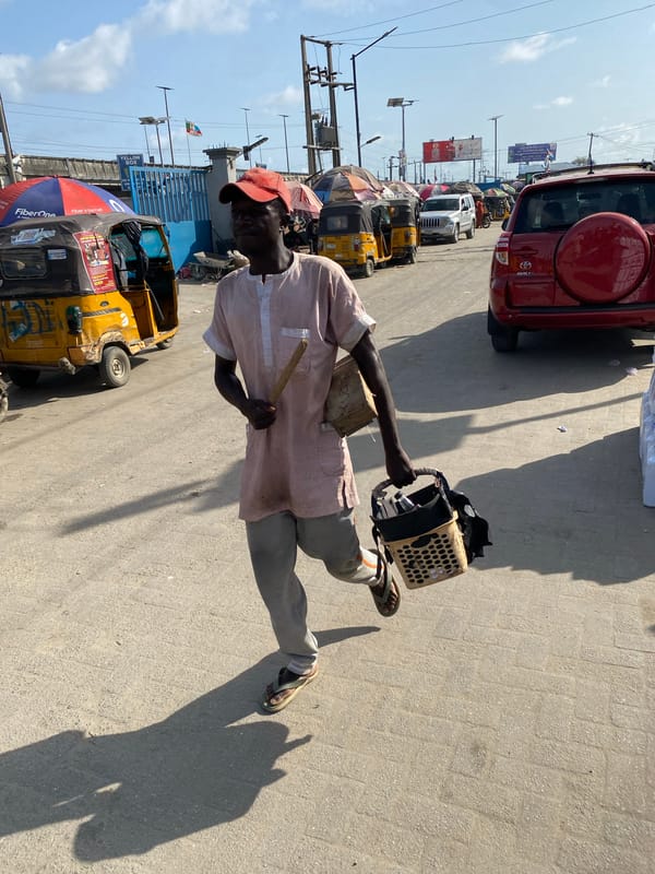 Ordinary afternoon street life documented across Lagos Nigeria