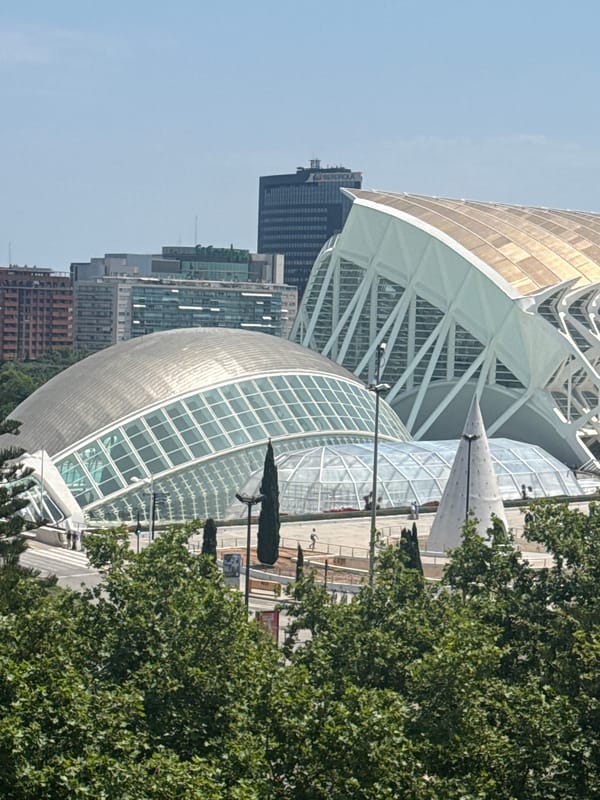 Tourists document Valencia's iconic City of Arts and Sciences