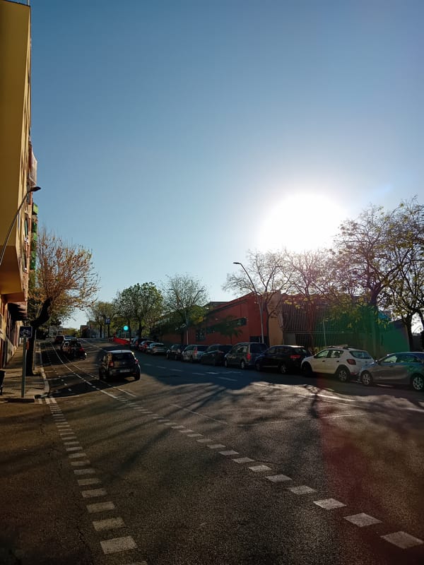 Morning moments captured in Barcelona: sunny streets, rumpled bedding