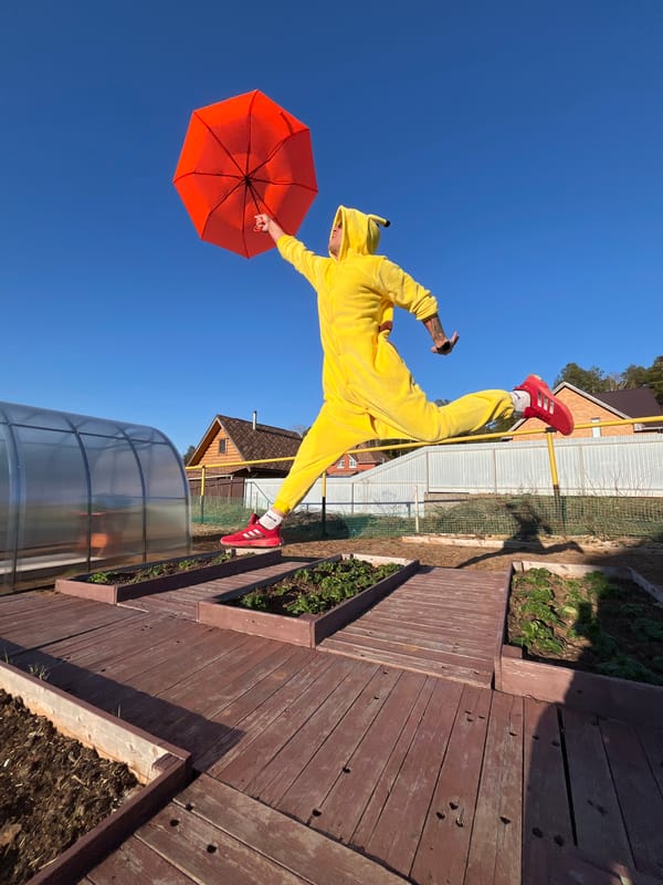 Pikachu-clad person photographed floating with umbrella in Russia
