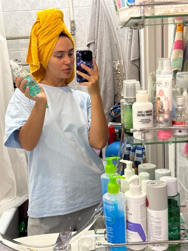 Late-night domestic routine captured in Surgut apartment