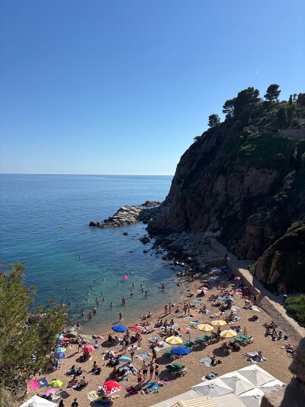 Busy afternoon scenes captured across Tossa de Mar beaches and streets