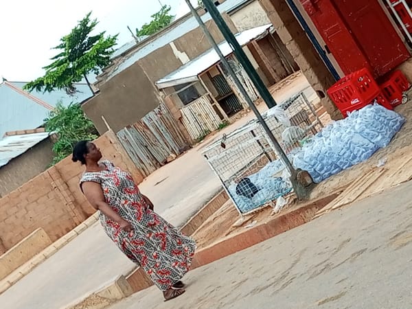Morning life on the streets of Tempure, Nigeria