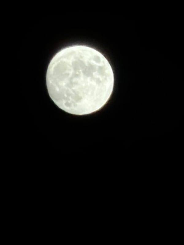 Full moon photographed over Izhevsk, Russia