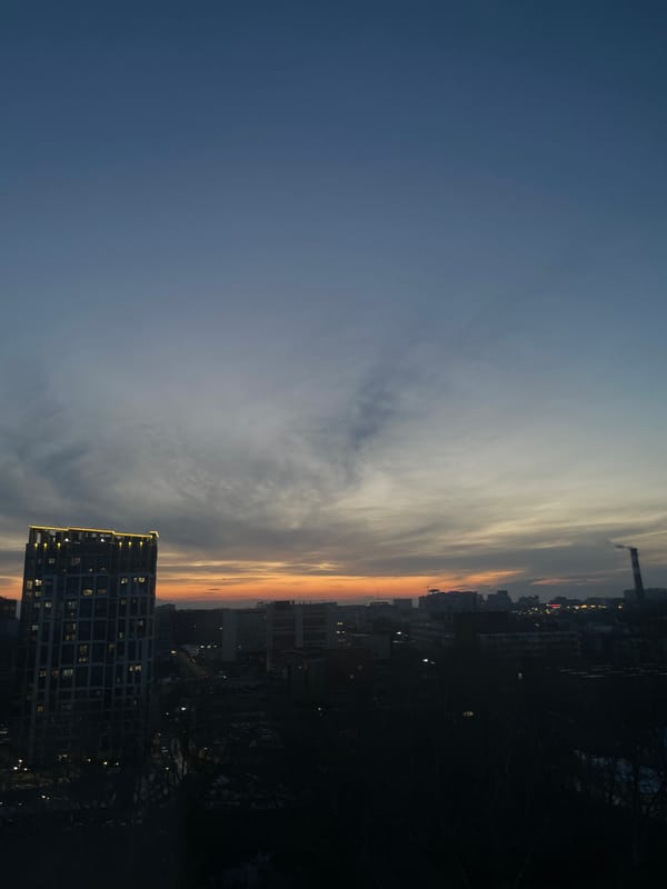 Quiet afternoon moments captured during Izhevsk sunset
