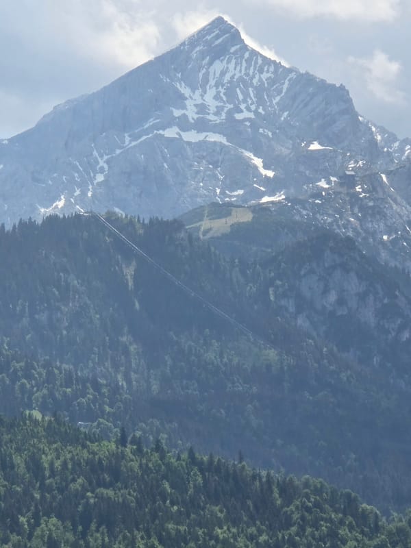 Alpine town views and gym visit documented in Garmisch-Partenkirchen