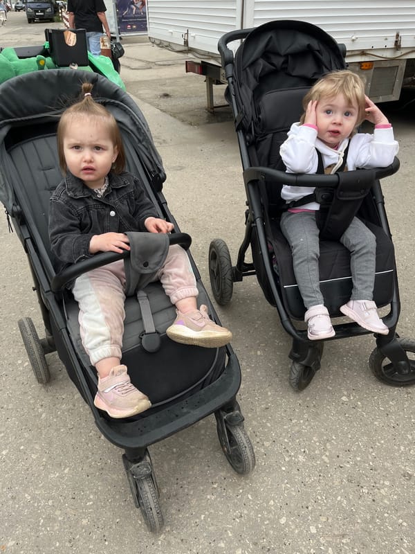Two children in strollers observed in Novokuybyshevsk