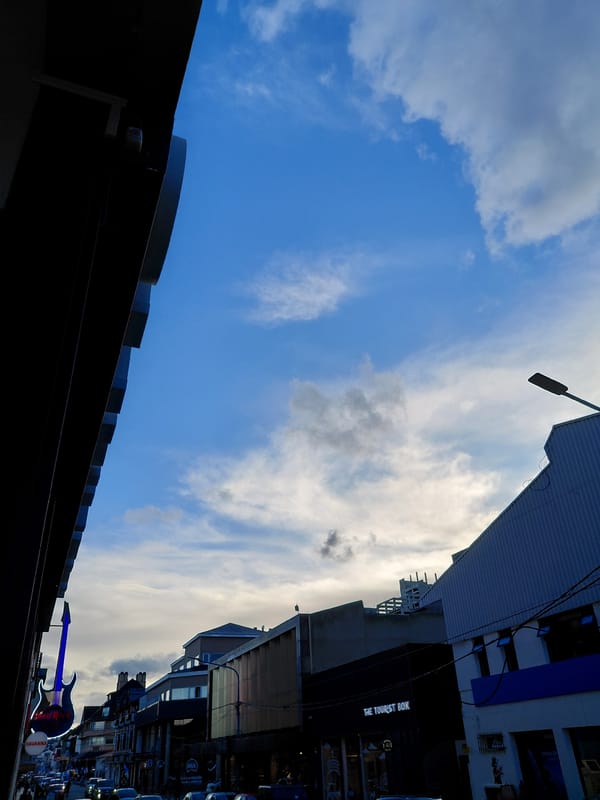 Street scene captured in Ushuaia, Argentina
