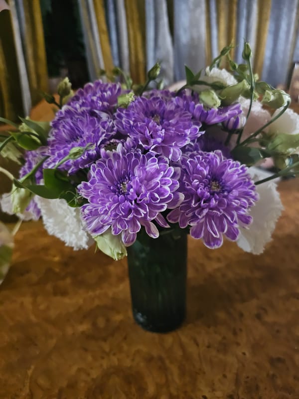 Colorful bouquets photographed up close in Skadovsk