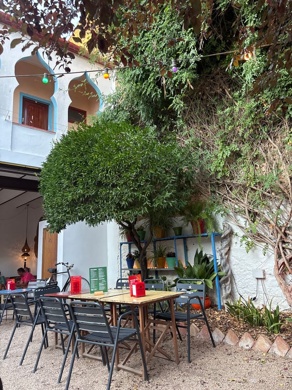 Evening drinks and architecture in Palafrugell's historic center