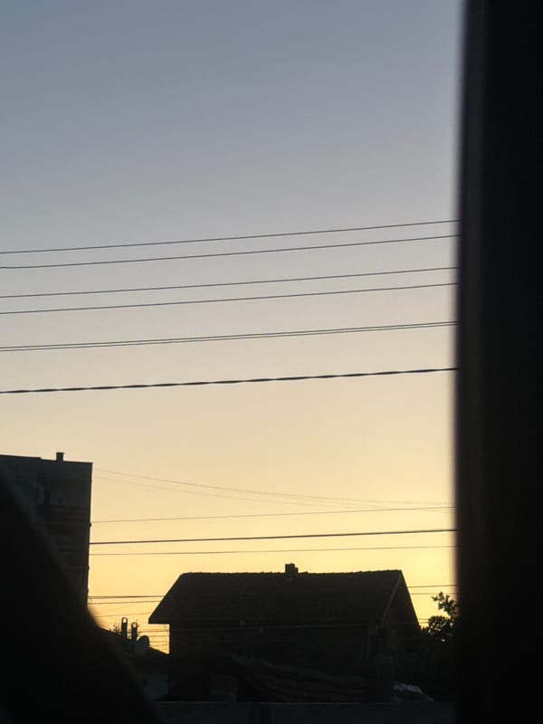 Summer evening selfies and backyard hangout at sunset in Pavel Banya