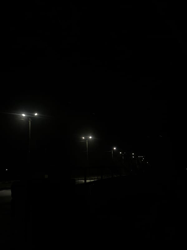 Nighttime vehicle journey documented through Galabovo, Bulgaria