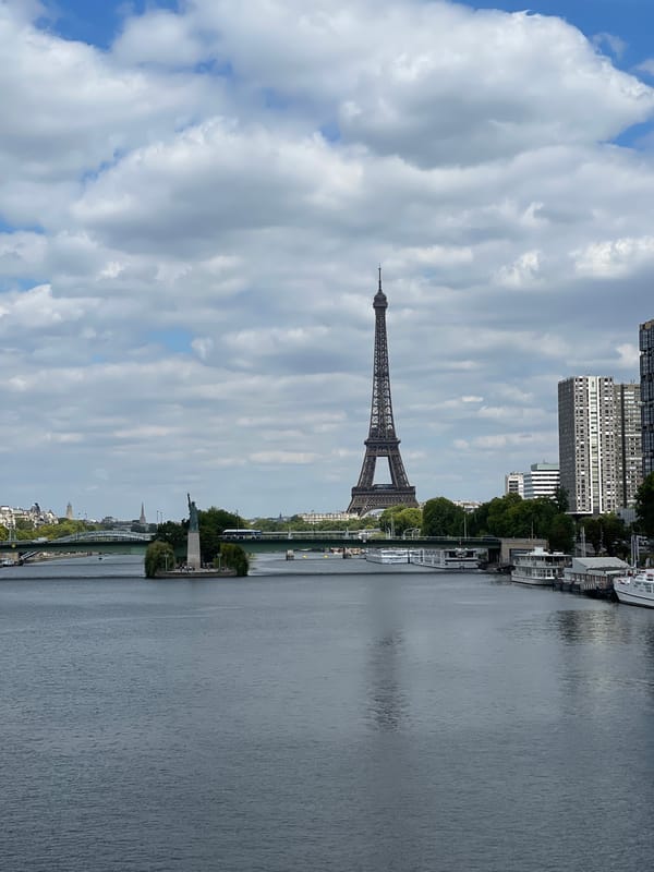 Seine River views with the Eiffel Tower, Paris