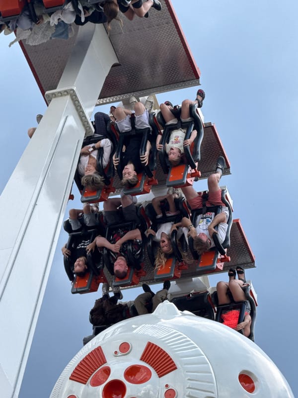 Amusement park activity captured in Khimki, Russia