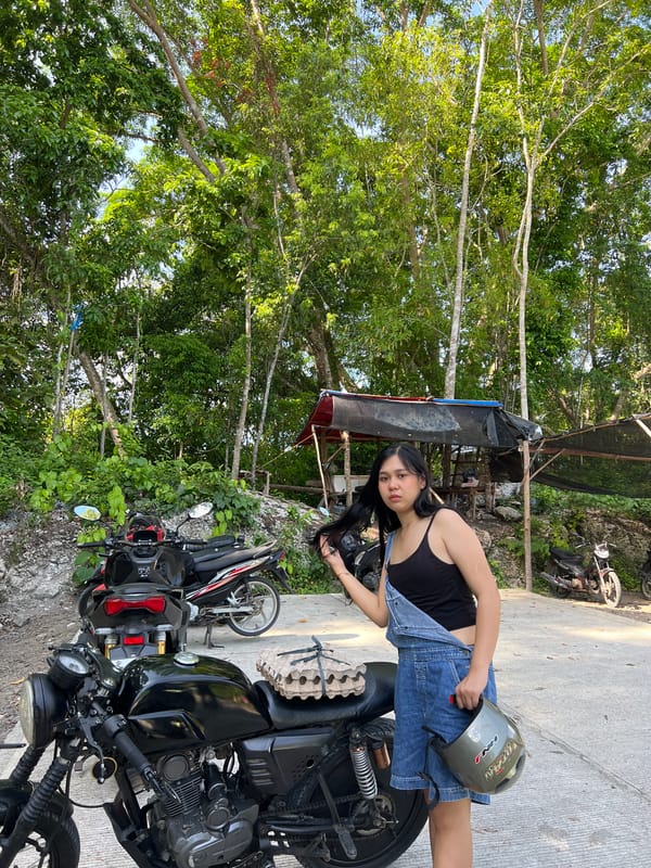 Early morning waterfall tourism documented in Samal Philippines