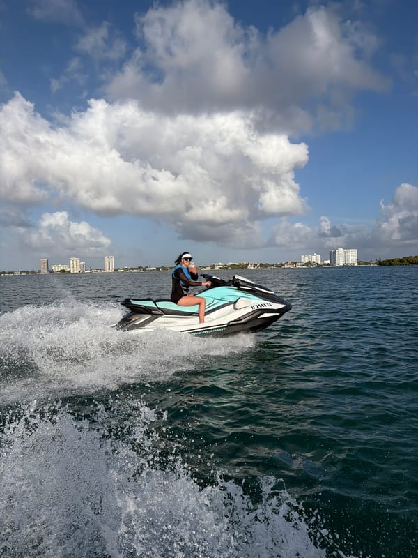 Jet ski rider spotted in North Miami waters
