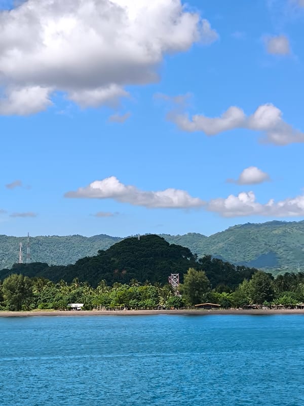 Ferry captain at work in Lembar Selatan waters