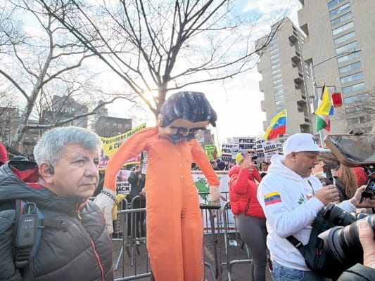 Venezuelan protest demonstration held across NYC locations March 26