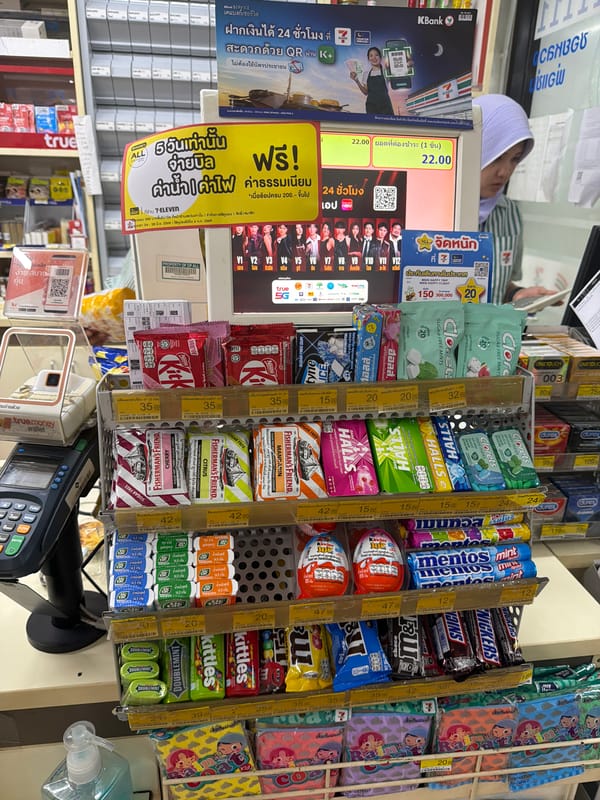Late-night convenience store run in Chalong, Phuket