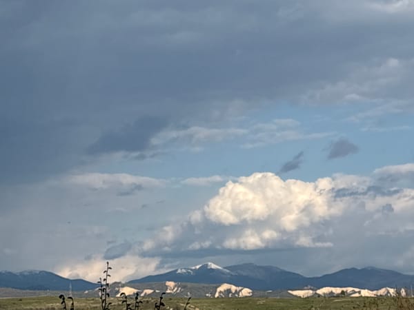 Cloudy mountain landscape documented in Sandanski, Bulgaria