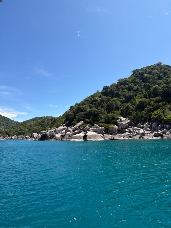 Morning coastal views documented around Ko Tao, Thailand