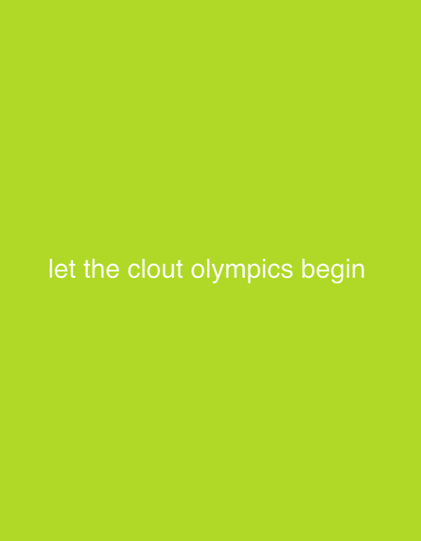 Social media post announces "clout olympics" in Indio