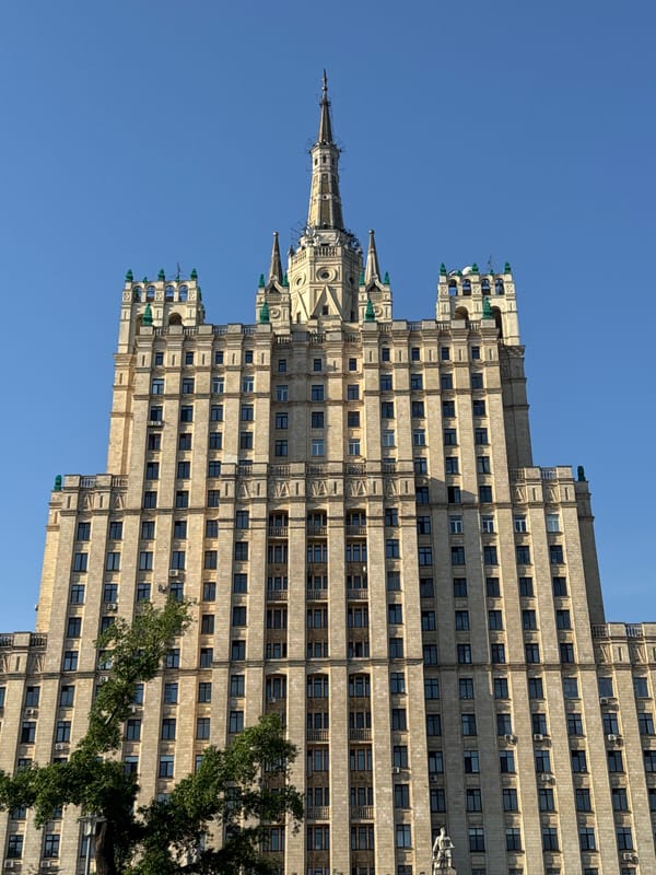 Moscow witness documents two Seven Sisters skyscrapers early morning
