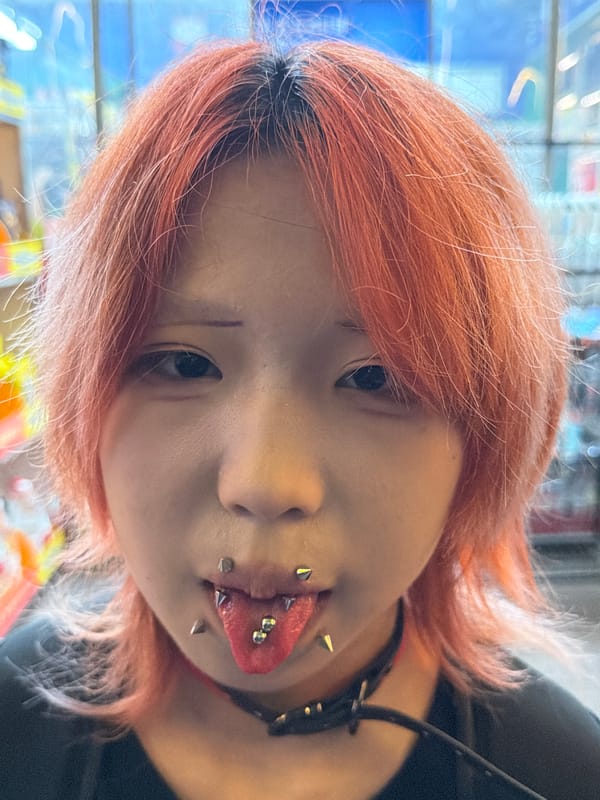 Portrait photos captured in Chongqing street scene