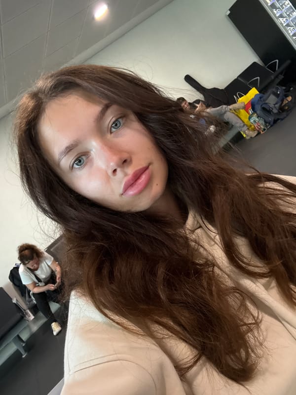 Morning traveler spotted at Larnaca airport and Costa Coffee