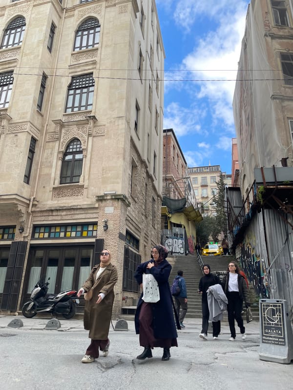 Sunday morning scenes captured across historic Istanbul neighborhoods
