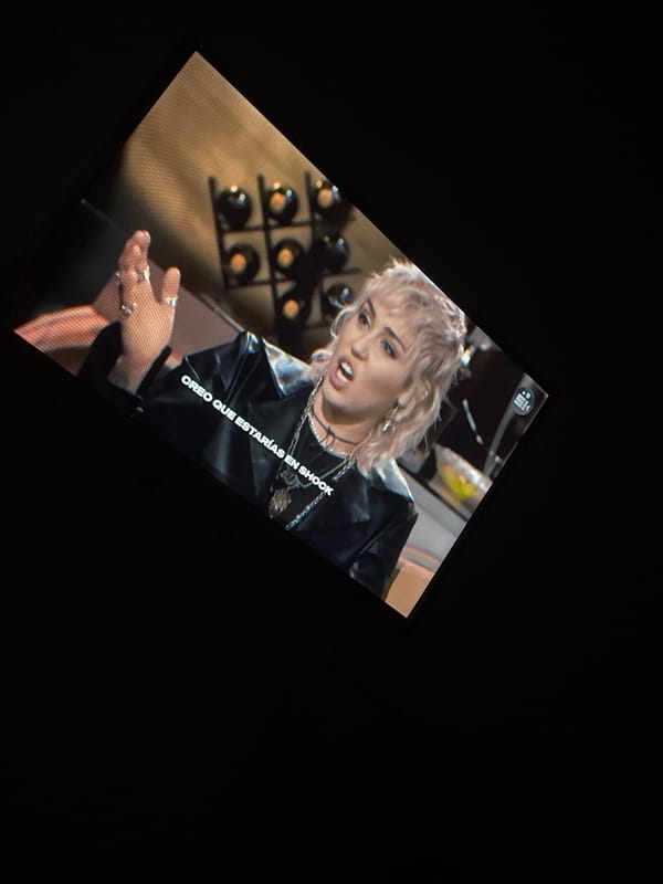 Morning TV broadcasts feature blonde performers in Buenos Aires