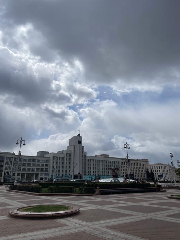 Minsk city center landmarks documented during morning photography session